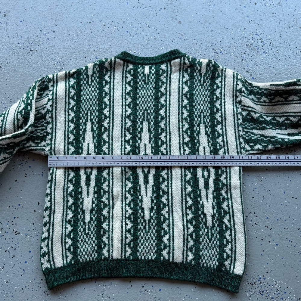 VINTAGE Benetton Shetland Wool Sweater Italy Size M - Picture 4 of 7